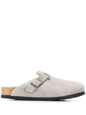 

Suede shearling lined slippers, Birkenstock Suede shearling lined slippers