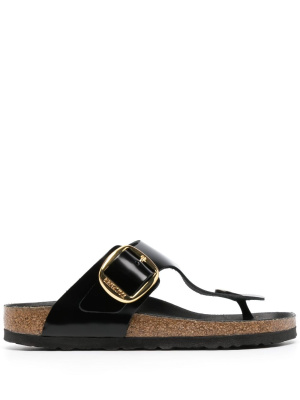 

Gizeh logo-engraved leather sandals, Birkenstock Gizeh logo-engraved leather sandals
