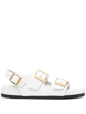 

Embossed crocodile-effect sandals, Birkenstock Embossed crocodile-effect sandals