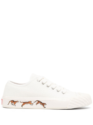 

Tiger-print lace-up sneakers, Kenzo Tiger-print lace-up sneakers