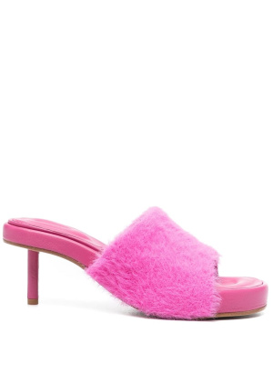 

Textured-finish open-toe mules, Jacquemus Textured-finish open-toe mules