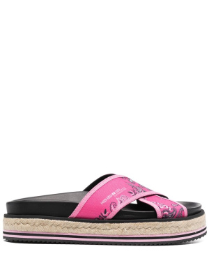 

Bandana-print platform sandals, Kenzo Bandana-print platform sandals