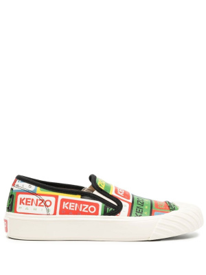 

Logo-print slip-on sneakers, Kenzo Logo-print slip-on sneakers