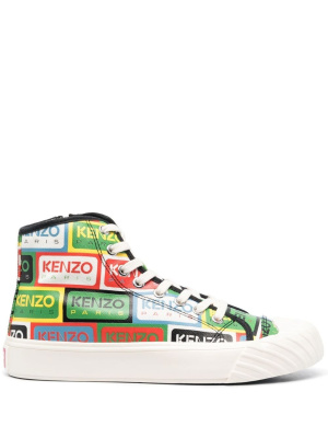 

Logo-print high-top sneakers, Kenzo Logo-print high-top sneakers