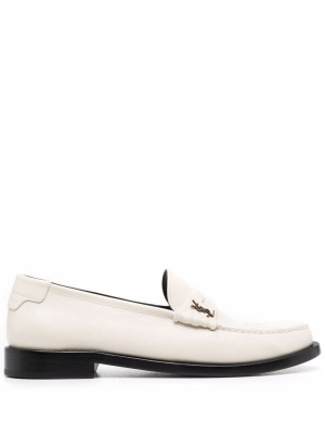 

Monogram plaque loafers, Saint Laurent Monogram plaque loafers