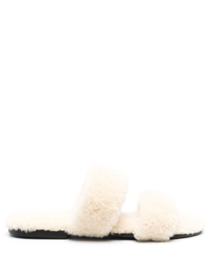 

Shearling flat mules, Saint Laurent Shearling flat mules
