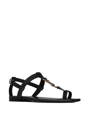 

Cassandra leather sandals, Saint Laurent Cassandra leather sandals