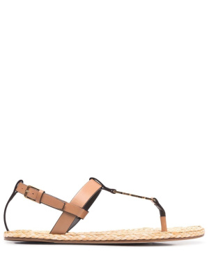 

Cassandra leather sandals, Saint Laurent Cassandra leather sandals
