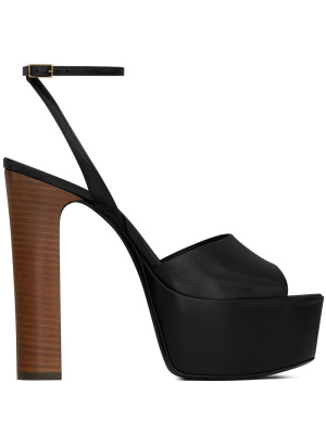 

Jodie 95mm platform sandals, Saint Laurent Jodie 95mm platform sandals