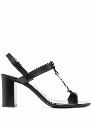 

Cassandra block-heel sandals, Saint Laurent Cassandra block-heel sandals