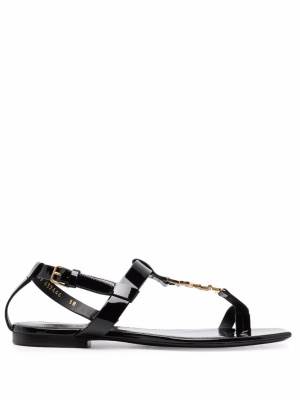 

Cassandra logo sandals, Saint Laurent Cassandra logo sandals
