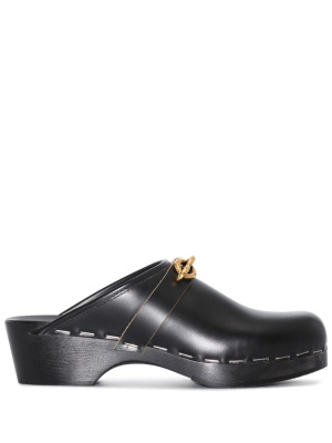 

Le Maillon 50mm leather clogs, Saint Laurent Le Maillon 50mm leather clogs