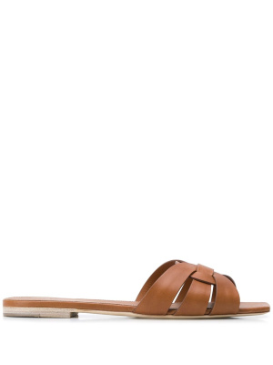 

Tribute flat sandals, Saint Laurent Tribute flat sandals
