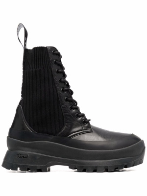 

Trace lace-up combat boots, Stella McCartney Trace lace-up combat boots