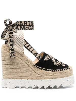 

Gaia Canvas 140mm wedge espadrilles, Stella McCartney Gaia Canvas 140mm wedge espadrilles