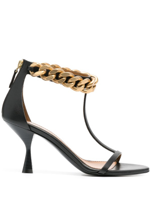 

Chain-link strappy sandals, Stella McCartney Chain-link strappy sandals
