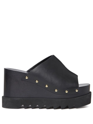 

Elyse 80mm studded wedge sandals, Stella McCartney Elyse 80mm studded wedge sandals