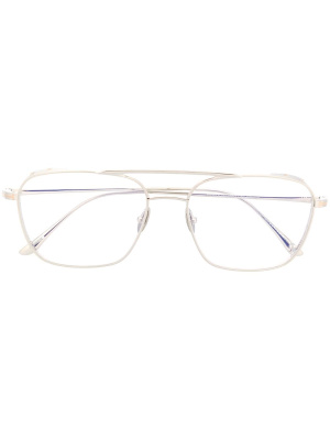 

Double-bridge pilot-frame glasses, TOM FORD Eyewear Double-bridge pilot-frame glasses