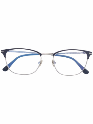 

Polished-effect square-frame glasses, TOM FORD Eyewear Polished-effect square-frame glasses