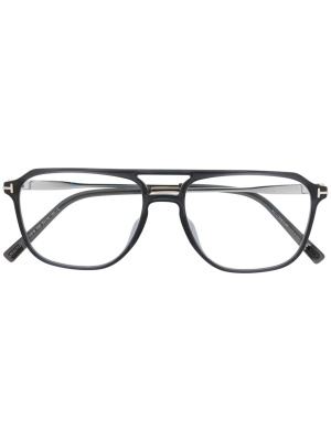 

Double-bridge pilot-frame glasses, TOM FORD Eyewear Double-bridge pilot-frame glasses