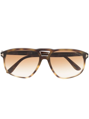 

Tortoiseshell round-frame sunglasses, TOM FORD Eyewear Tortoiseshell round-frame sunglasses