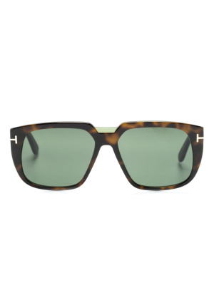 

Tortoiseshell-effect square-frame sunglasses, TOM FORD Eyewear Tortoiseshell-effect square-frame sunglasses