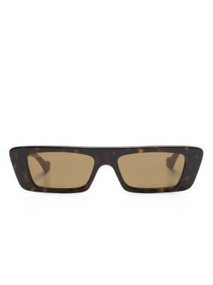 

Square-frame colour-block sunglasses, Gucci Eyewear Square-frame colour-block sunglasses