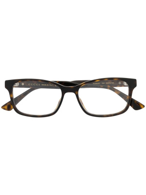 

Tortoiseshell square-frame glasses, Gucci Eyewear Tortoiseshell square-frame glasses