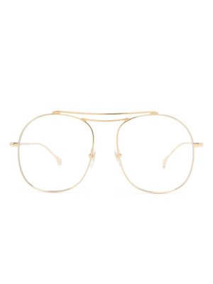 

Double-bridge pilot-frame glasses, Gucci Eyewear Double-bridge pilot-frame glasses