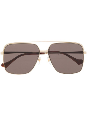 

Square-frame tinted sunglasses, Gucci Eyewear Square-frame tinted sunglasses