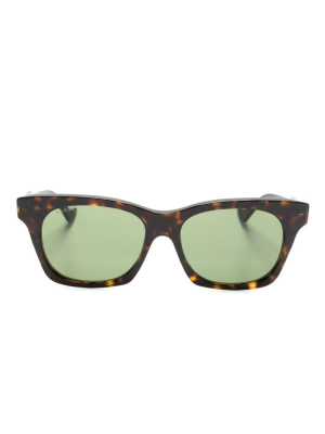 

Tortoiseshell-effect square-frame sunglasses, Gucci Eyewear Tortoiseshell-effect square-frame sunglasses