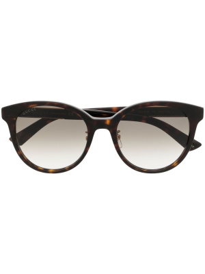 

Logo-arm round-frame sunglasses, Gucci Eyewear Logo-arm round-frame sunglasses