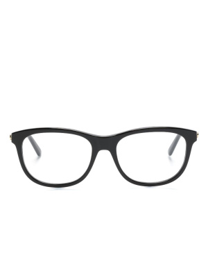 

Logo-plaque rectangle-frame glasses, Gucci Eyewear Logo-plaque rectangle-frame glasses