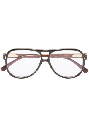 

Pilot frame glasses, Gucci Eyewear Pilot frame glasses