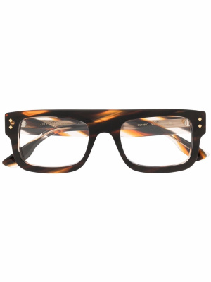 

Square-frame marbled glasses, Gucci Eyewear Square-frame marbled glasses
