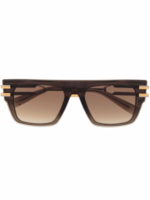 

Tinted square-frame sunglasses, Balmain Eyewear Tinted square-frame sunglasses