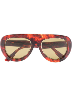 

Tortoiseshell pilot-frame sunglasses, Gucci Eyewear Tortoiseshell pilot-frame sunglasses