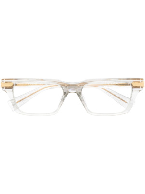 

Square-frame logo-plaque glasses, Balmain Eyewear Square-frame logo-plaque glasses