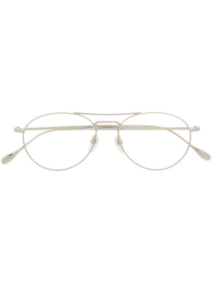 

Pilot-frame logo-engraved glasses, Gucci Eyewear Pilot-frame logo-engraved glasses