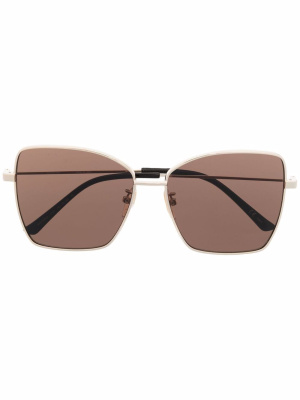 

Logo-print butterfly-frame sunglasses, Balenciaga Eyewear Logo-print butterfly-frame sunglasses