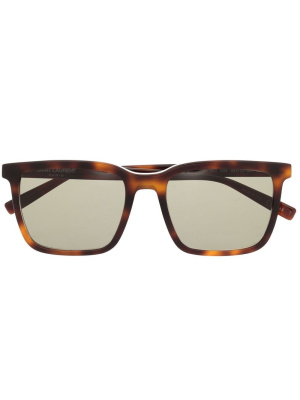 

Tortoise-shell square-frame sunglasses, Saint Laurent Eyewear Tortoise-shell square-frame sunglasses