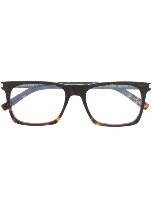 

Tortoise-shell square frames, Saint Laurent Eyewear Tortoise-shell square frames