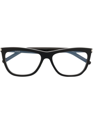 

Logo square-frame glasses, Saint Laurent Eyewear Logo square-frame glasses