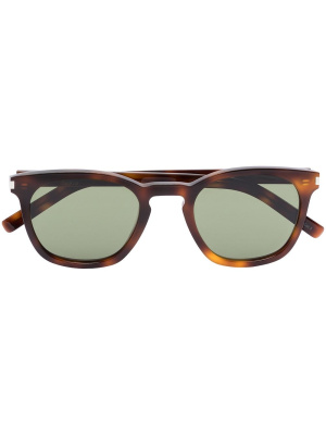 

Square-frame tortoiseshell sunglasses, Saint Laurent Eyewear Square-frame tortoiseshell sunglasses
