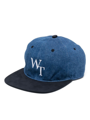 

Embroidered-logo denim baseball cap, WTAPS Embroidered-logo denim baseball cap