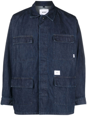 

Logo-patch denim shirt, WTAPS Logo-patch denim shirt