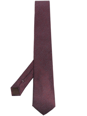 

Chevron-pattern silk tie, Canali Chevron-pattern silk tie