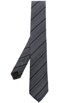

Stripe-pattern silk tie, Canali Stripe-pattern silk tie