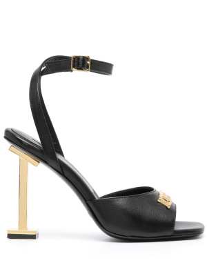 

Logo-lettering leather 105mm sandals, Iceberg Logo-lettering leather 105mm sandals