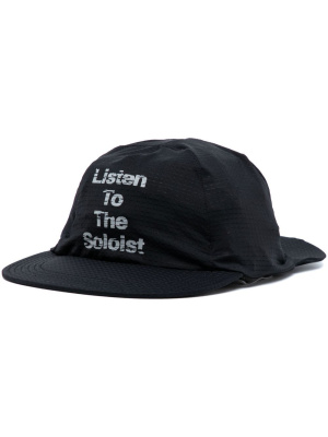 

Slogan-print cap, Takahiromiyashita The Soloist Slogan-print cap